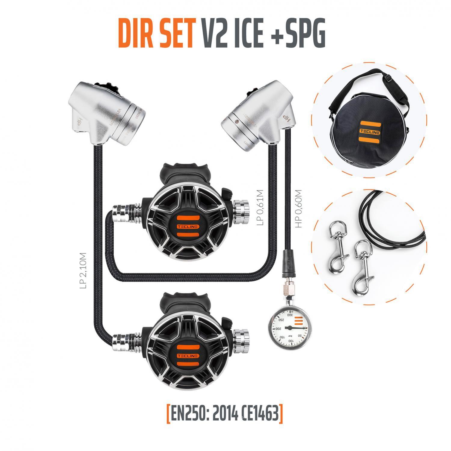 Tecline SET V2 ICE TEC1 DIR SET s manometrem