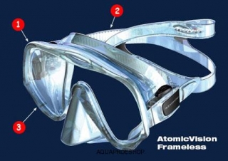Atomic Aquatics Frameless průsvitná